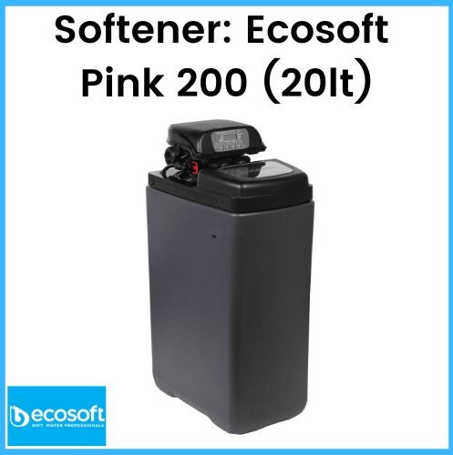 Ecosoft Pink Compact Softener 20L Water Softener