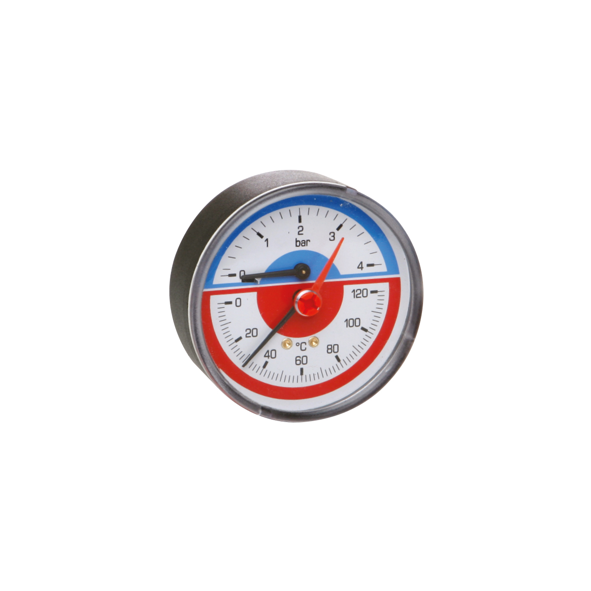 259 | Thermomanometer with check valve - Back connection