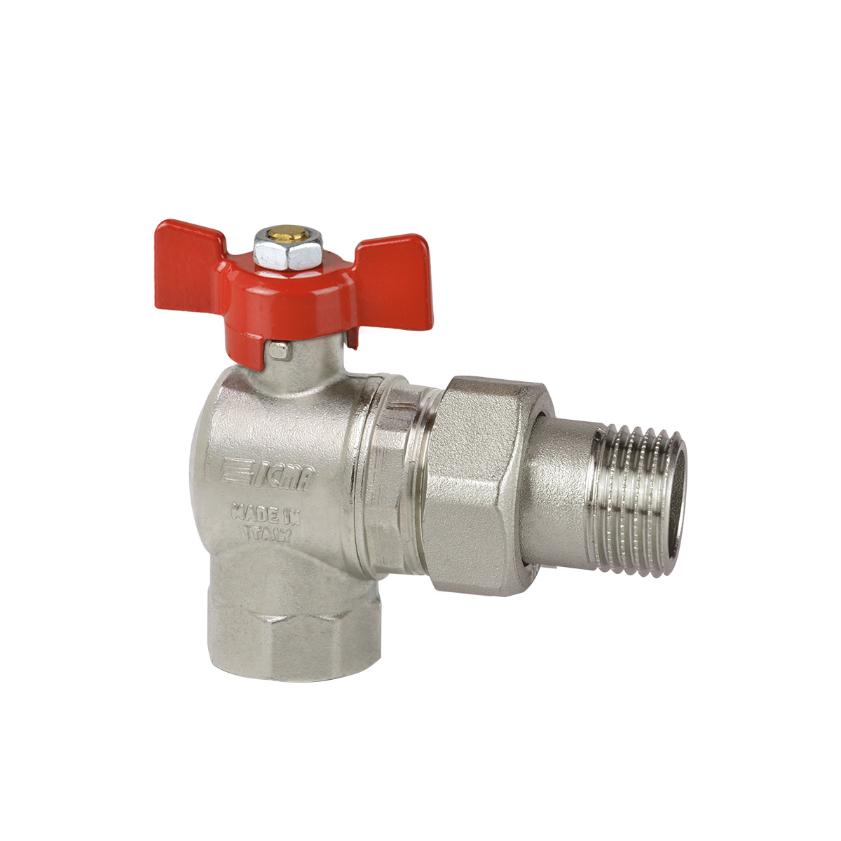 361 | Angle ball valve - M/F connection thread