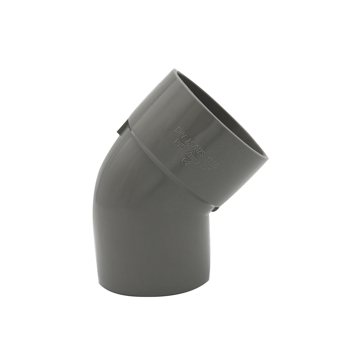 UPVC Plastic Καμπύλη double Μούφα Α/Θ 45° 4" - 45LMF4