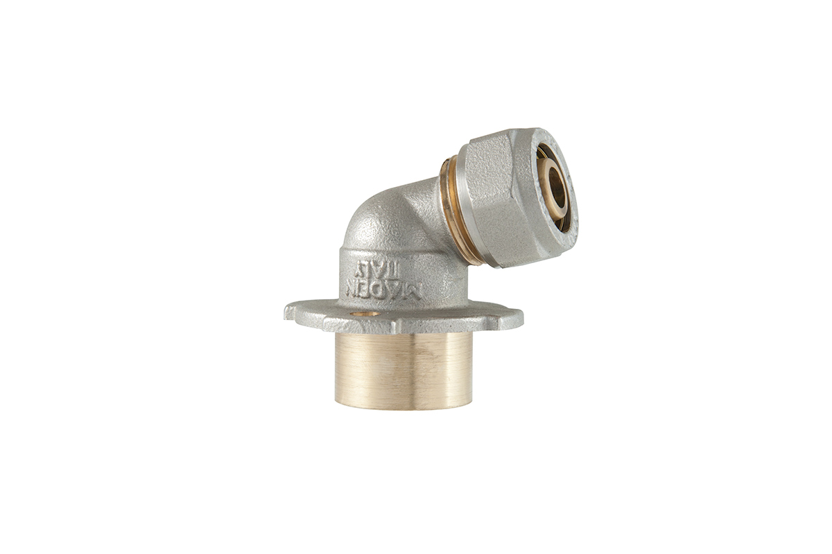 Elbow fitting 105° with extension