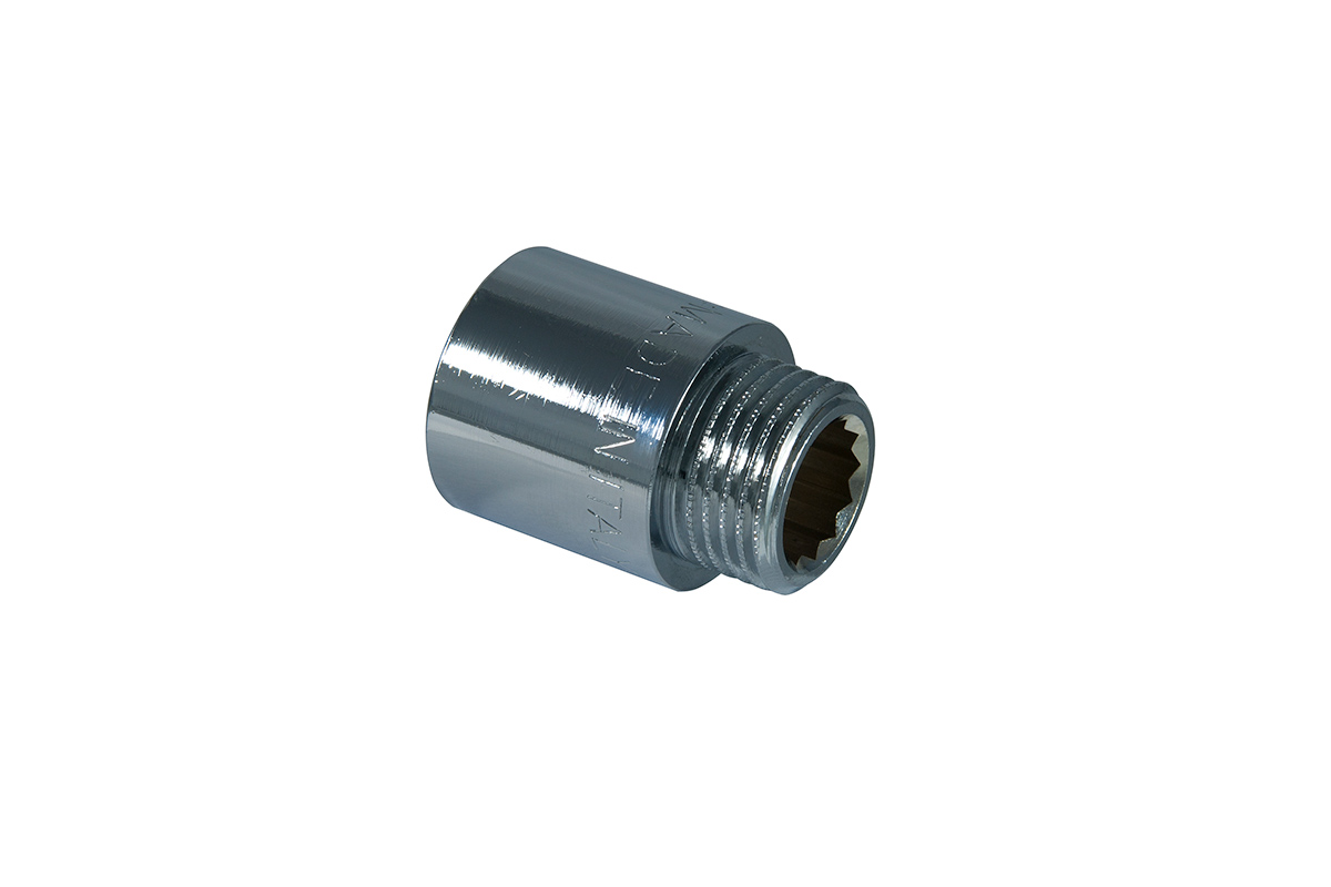 Ορειχάλκινο extension m/f chrome plated