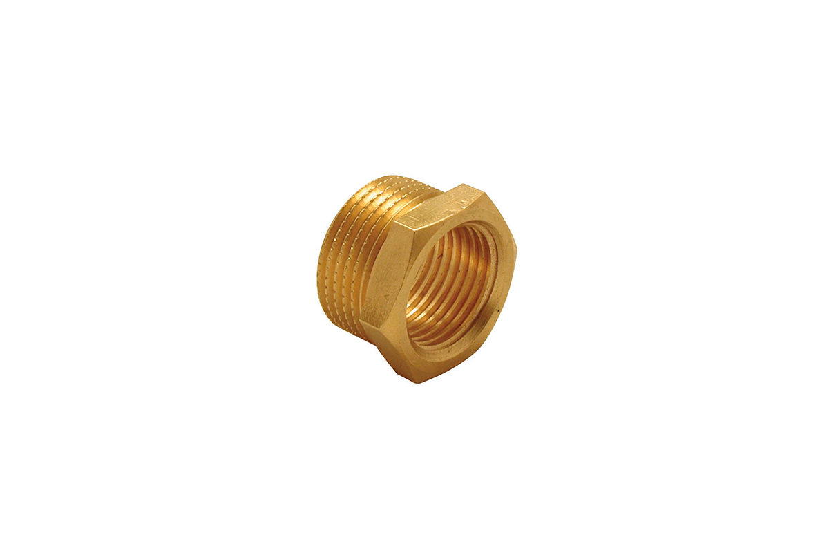 Ορειχάλκινο hexagonal bushing m/f yellow