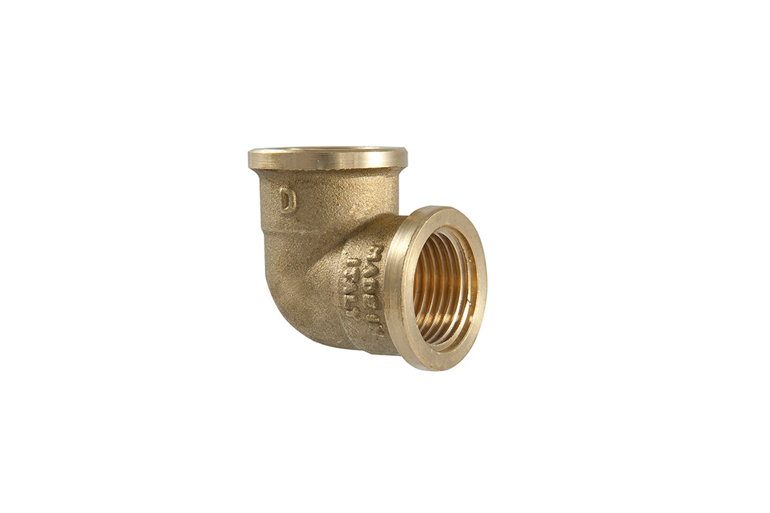Heavy Ορειχάλκινο elbow 90° f/f yellow